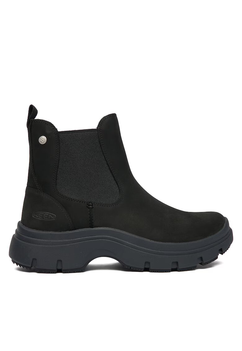 Keen Ghete Chelsea piele naturala - negru