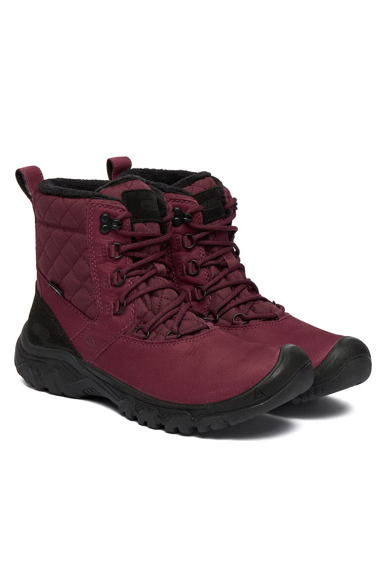 Keen Ghete de zapada Red Greta II - impermeabile - rosii - piele naturala