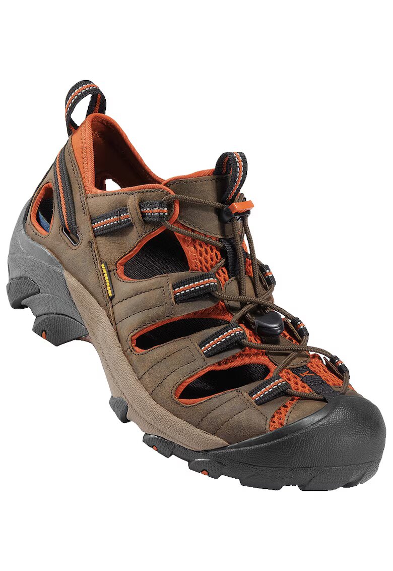 Keen Sandale barbati - C120300040407S85 - Piele intoarsa - Maro/Negru