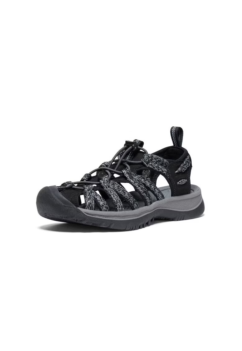 Keen Sandale de trekking Whisper - curea velcro - sintetic - negru/gri