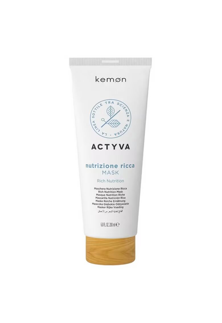 Kemon Masca de hidratare pentru par foarte uscat Actyva Nutrizione Ricca Mask 200 ml