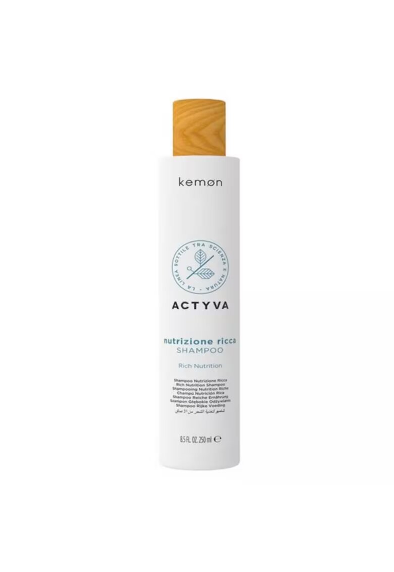 Kemon Sampon de hidratare pentru par foarte uscat Actyva Nutrizione Ricca Shampoo 250 ml