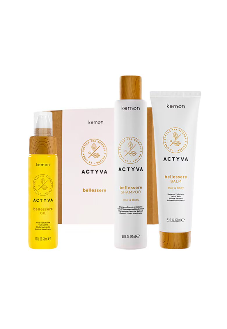 Kemon Set Actyva Bellessere - Sampon 250 ml - Balsam 150 ml - Ulei 50 ml