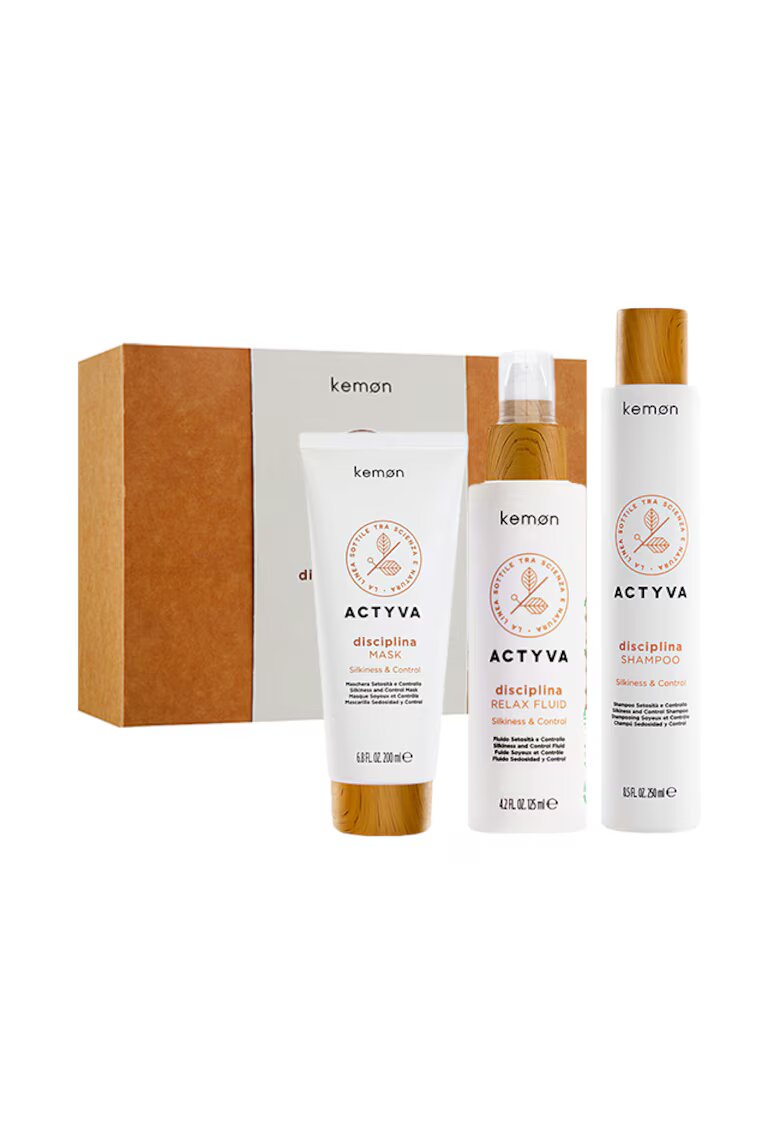Kemon Set de disciplinare Actyva Disciplina - Sampon 250 ml - Masca 200 ml - Crema 125 ml
