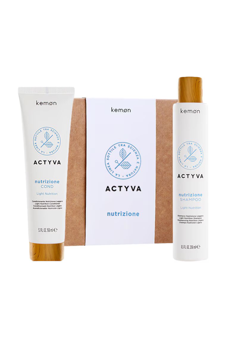 Kemon Set de hidratare Actyva Nutrizione - Sampon 250 ml - Balsam 150 ml