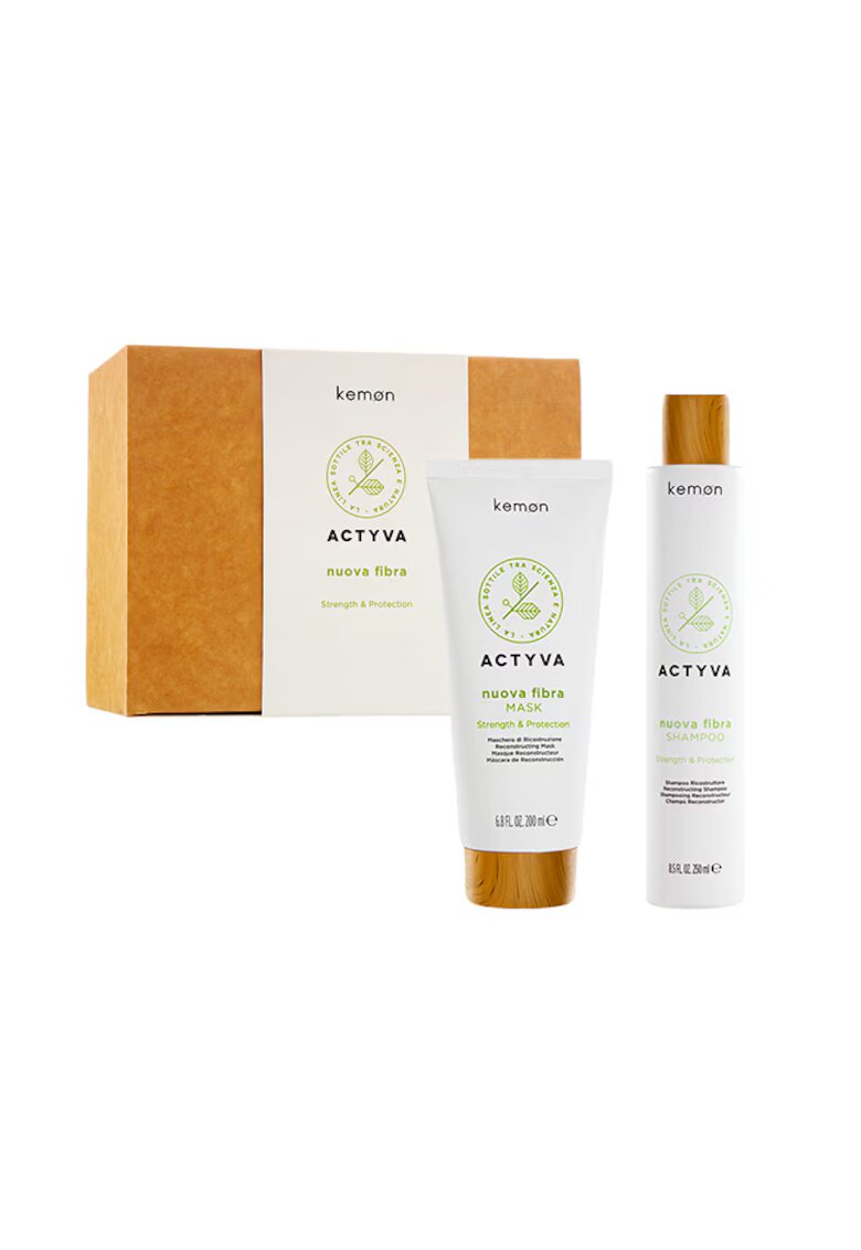 Kemon Set de restructurare Actyva Nuova Fibra: Sampon 250 ml - Masca 200 ml