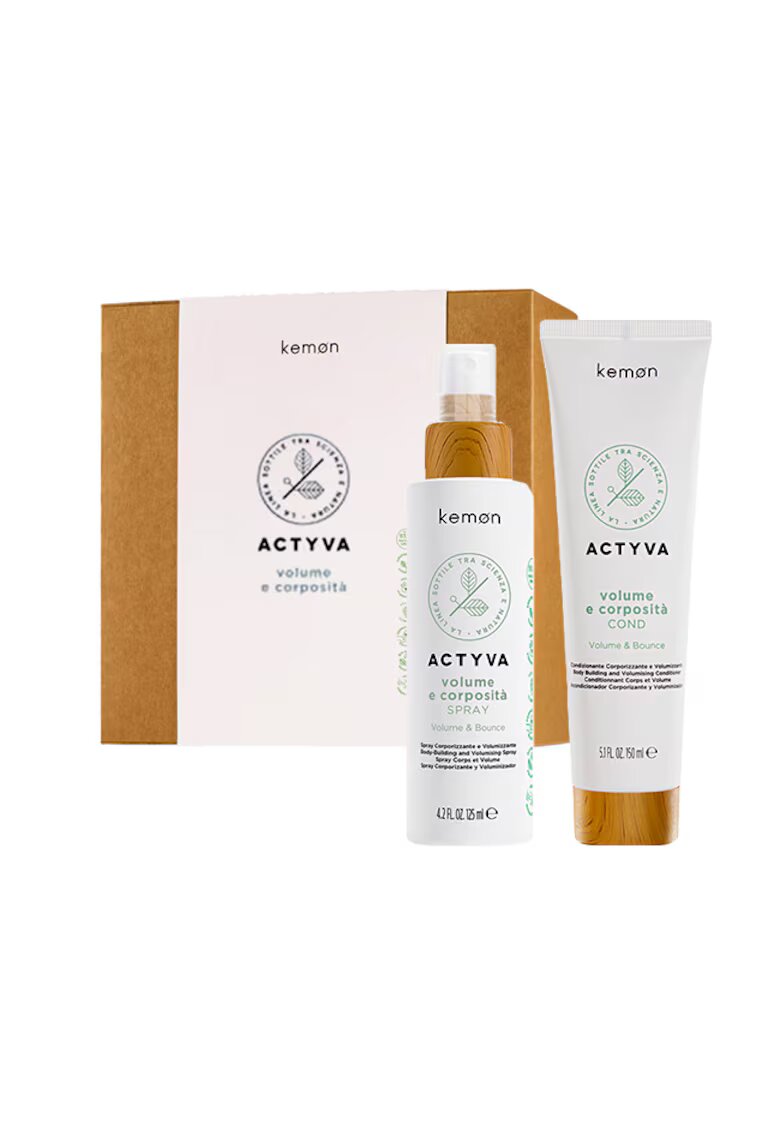 Kemon Set pentru volum Actyvia Volume e Corposità - Balsam 150 ml - Spray 125 ml