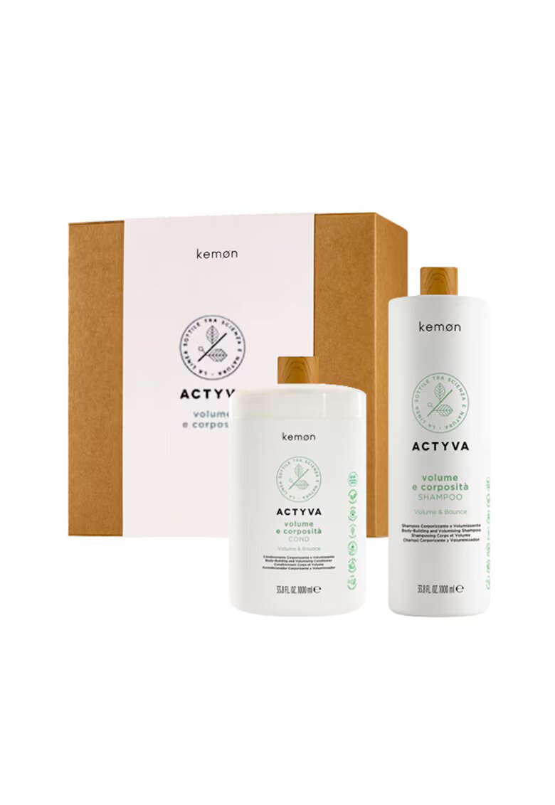 Kemon Set pentru volum Actyvia Volume e Corposità - Sampon 1000 ml - Balsam 1000 ml