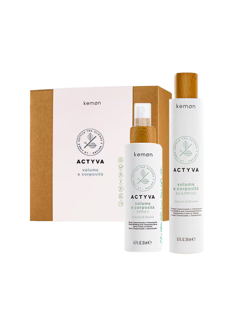 Kemon Set pentru volum Actyvia Volume e Corposità - Sampon 250 ml - Spray 125 ml