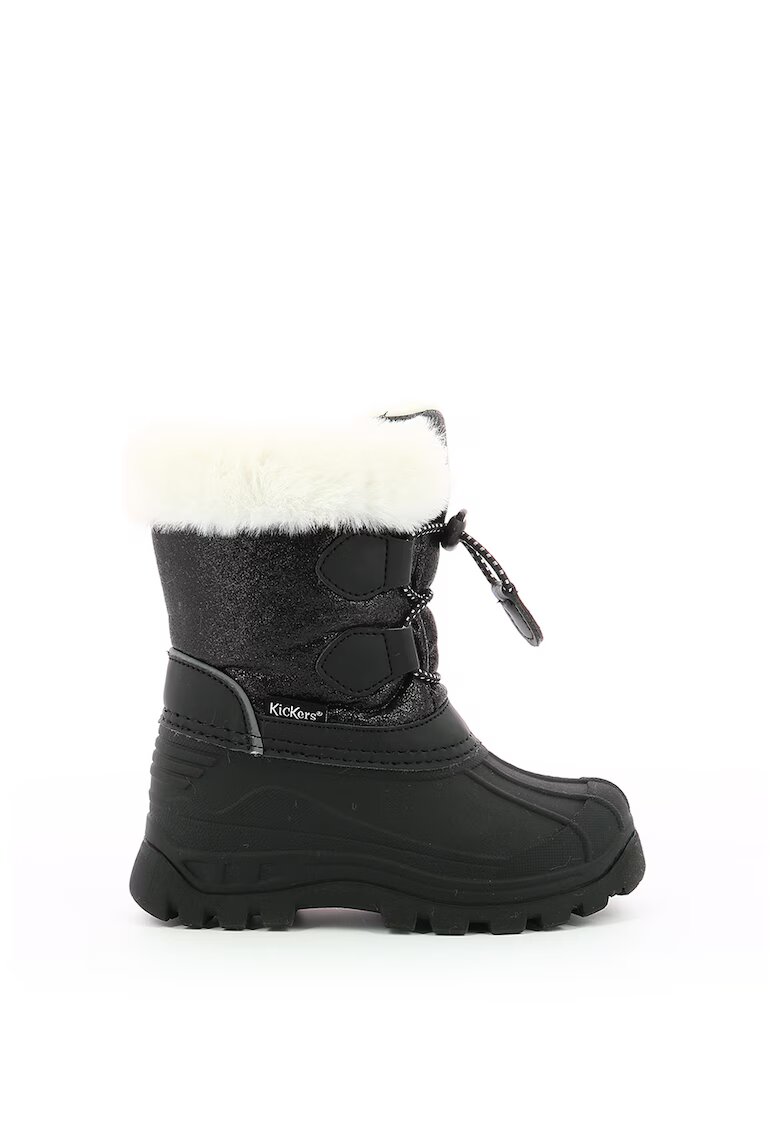 Kickers Cizme de iarna cu garnitura de blana sintetica