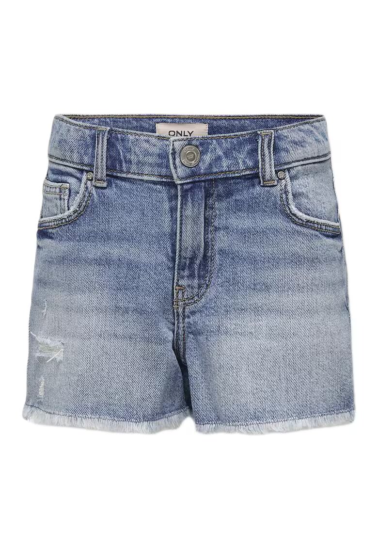 Kids Only Pantaloni scurti din denim fete 15291605 - Bumbac/Elastan - Albastru - Albastru