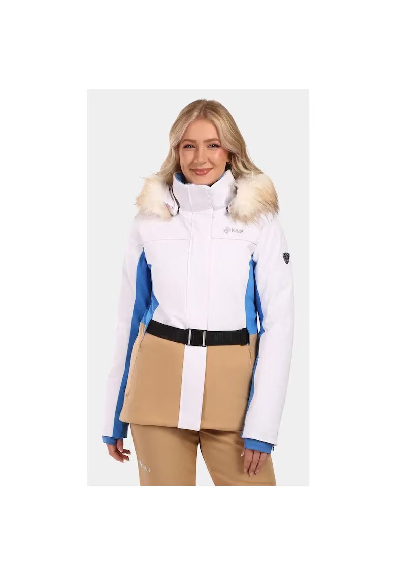 Kilpi Geaca ski sau snowboard Carrie - Alb - Femei - Alb/Maro/Albastru