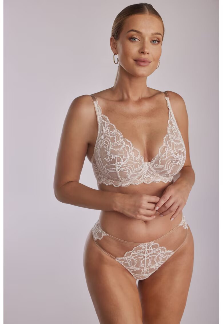 Kinga Chiloti brazilian cu insertii din dantela Sand