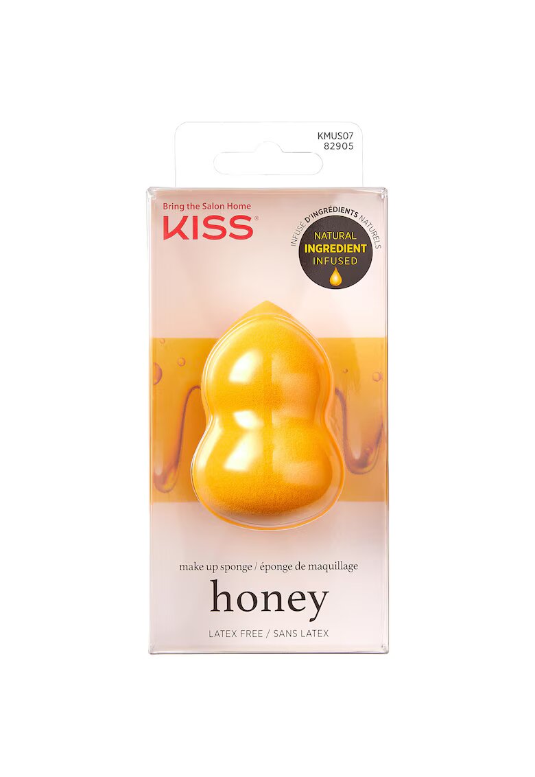 Kiss Burete Make-Up Natural Ingredient Sponges - 1 buc - Galben