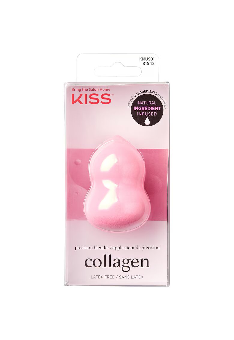 Kiss Burete Make-Up Natural Ingredient Sponges - 1 buc - Roz