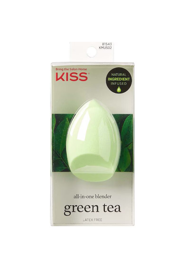 Kiss Burete Make-Up Natural Ingredient Sponges - 1 buc - Verde
