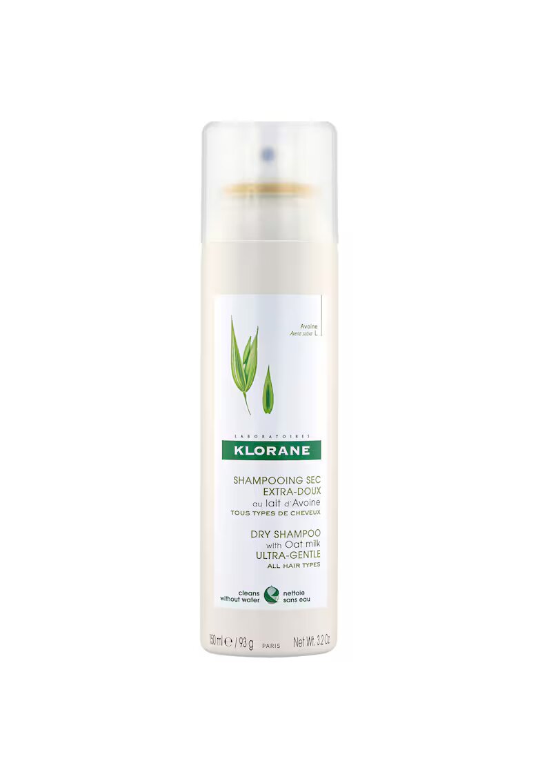 Klorane Sampon uscat pentru toate tipurile de par - 150 ml - Lapte de ovaz