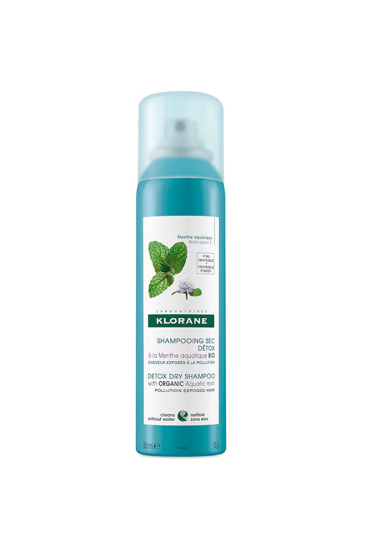 Klorane Sampon uscat pentru toate tipurile de par - 150 ml - Menta