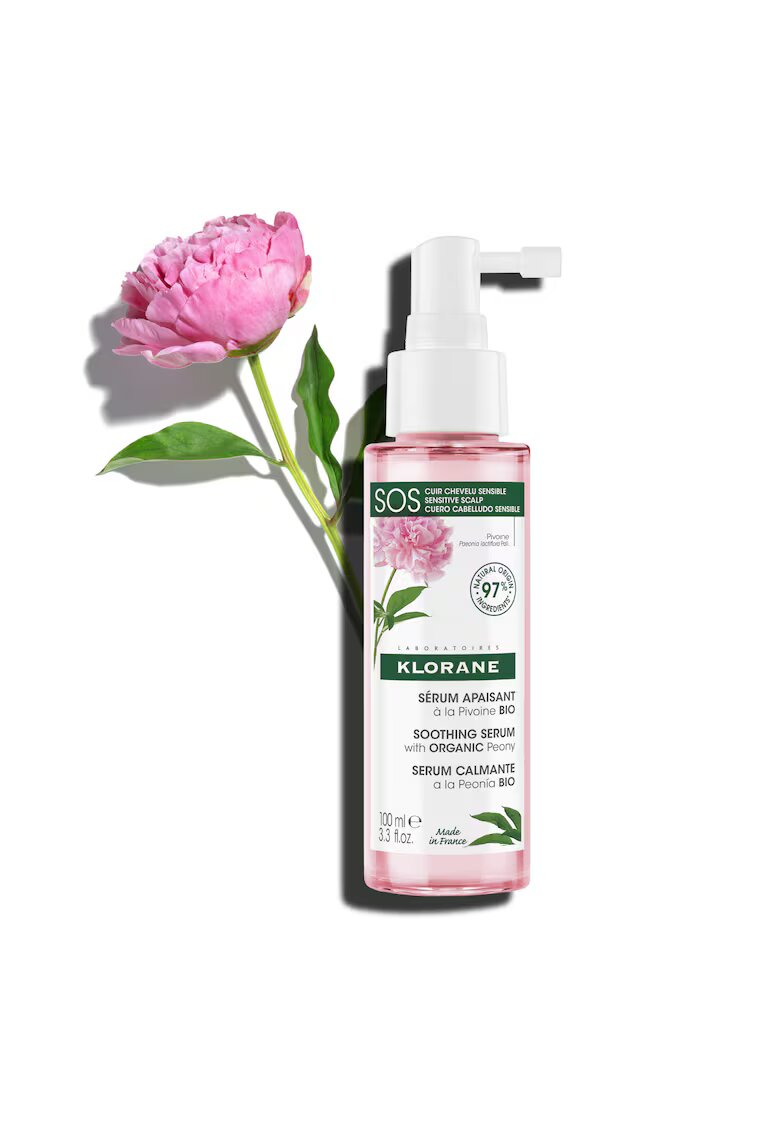 Klorane Ser cu extract de bujor pentru scalpul iritat 100 ml