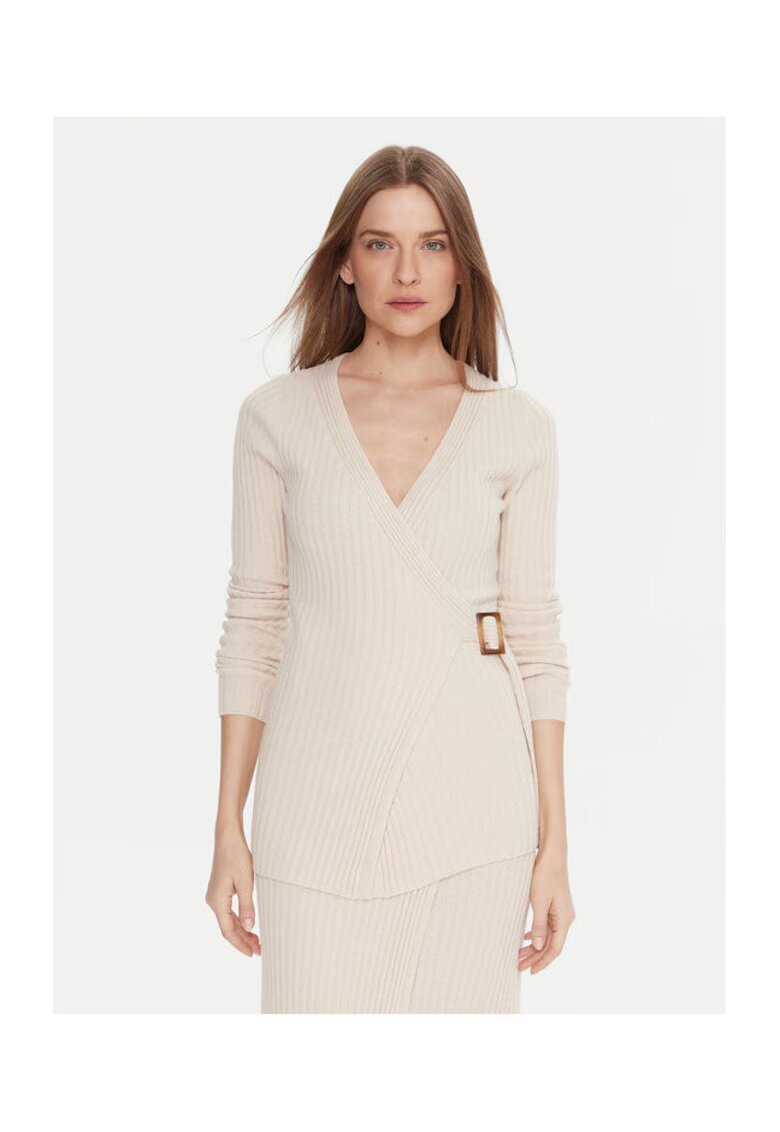 Kontatto Cardigan dama - poliamida - ecru