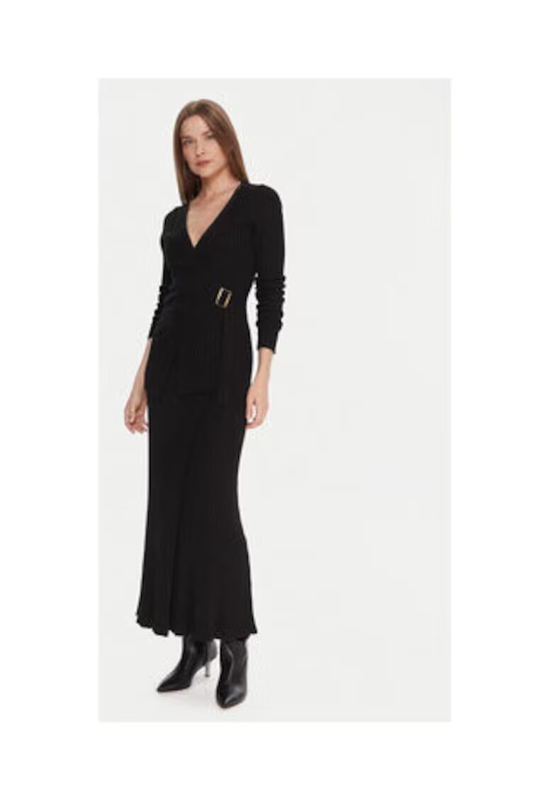 Kontatto Fusta maxi - neagra - 35% poliamida - 30% viscoza - 30% lana - 5% casmir -