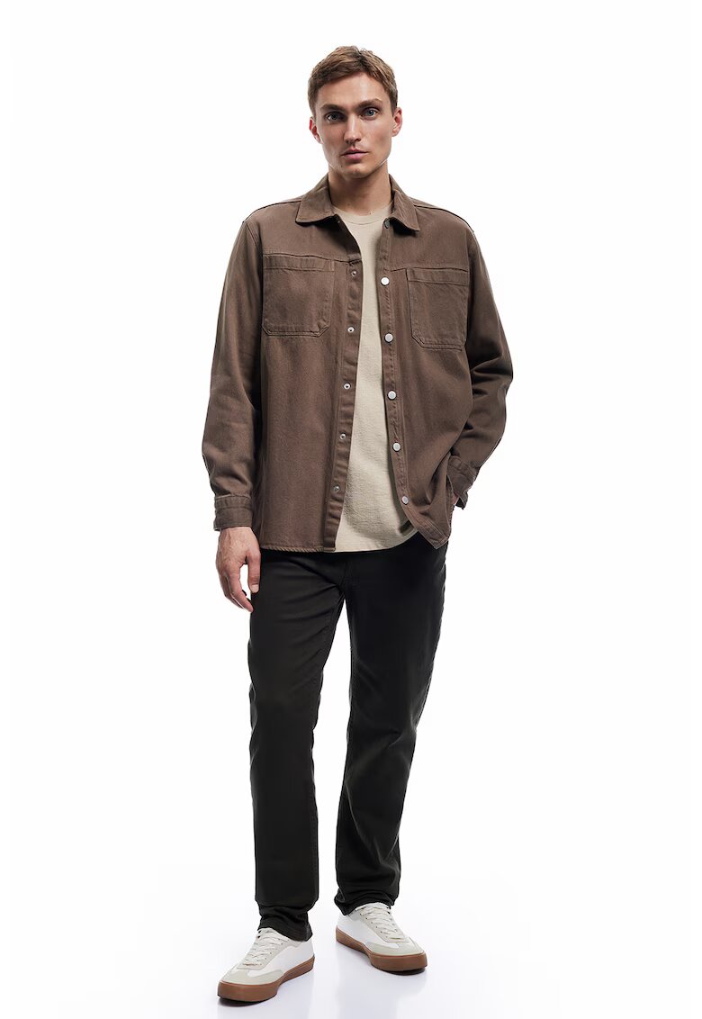 KOTON Blugi regular fit - Negru/Gri antracit