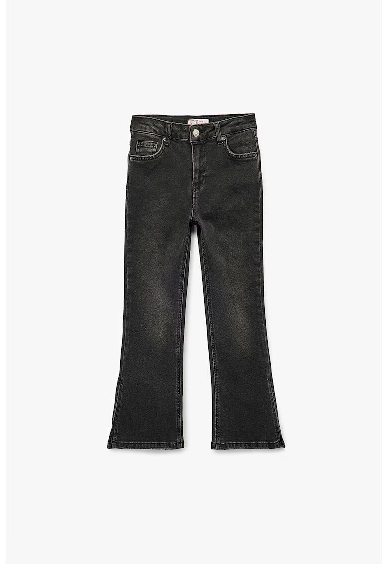 KOTON Blugi slim fit evazati - Negru stins