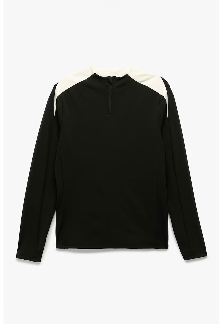 KOTON Bluza cu fenta cu fermoar - Alb/Negru