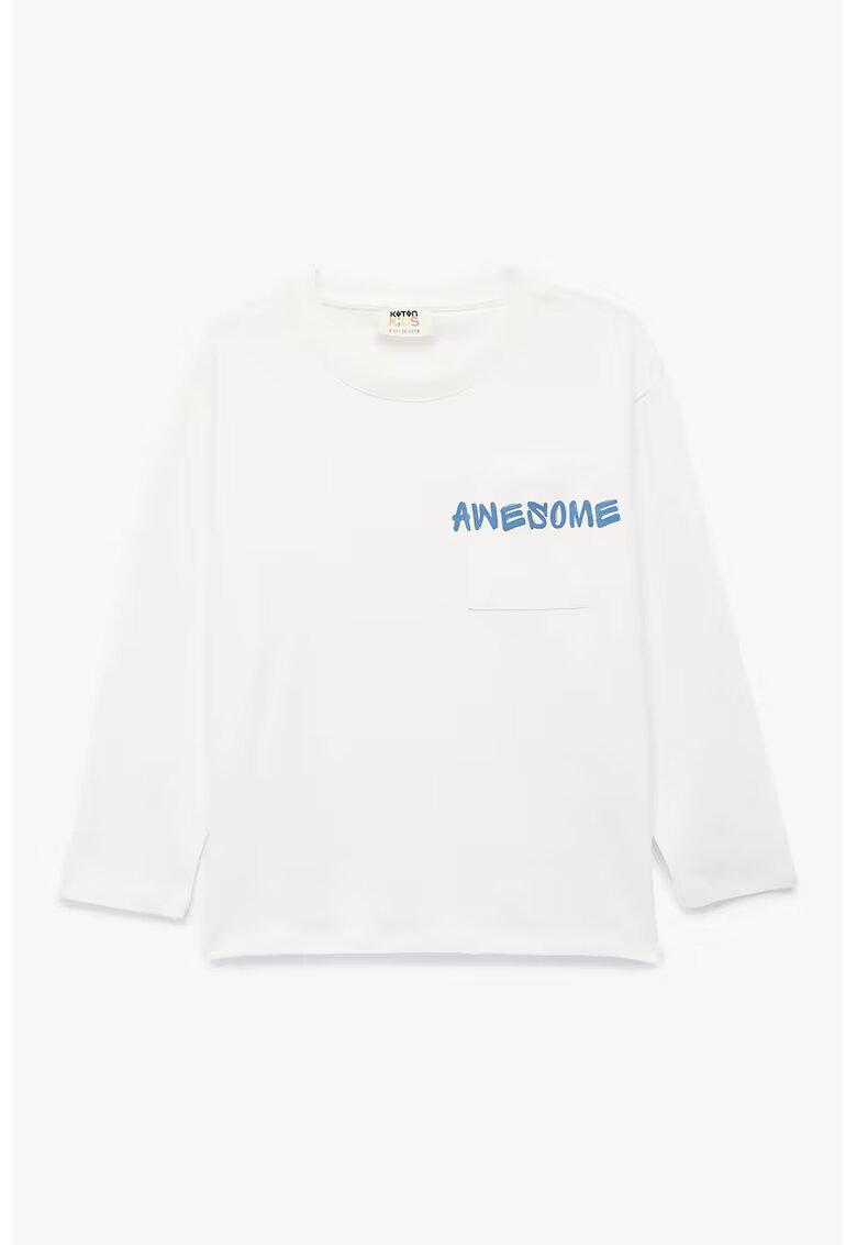 KOTON Bluza supradimensionata de bumbac - Bej deschis