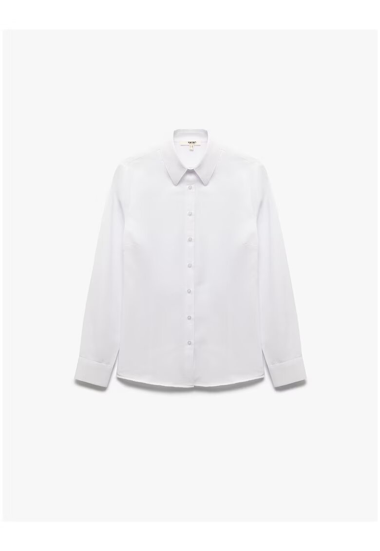 KOTON Camasa regular fit - Alb