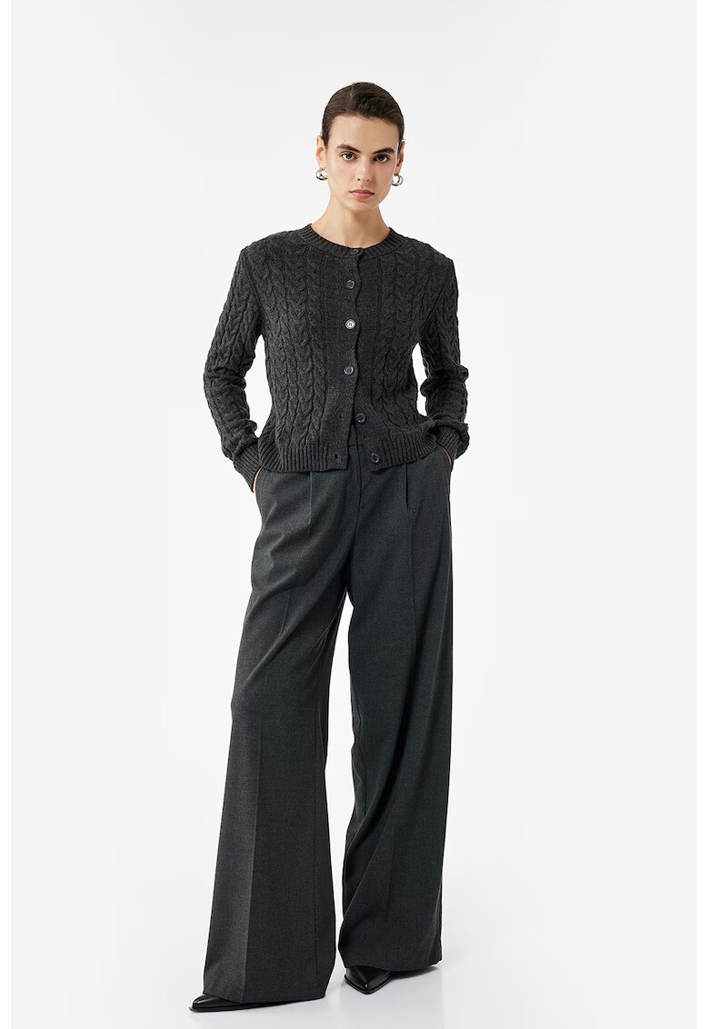 KOTON Cardigan tricotat cu nasturi - Negru