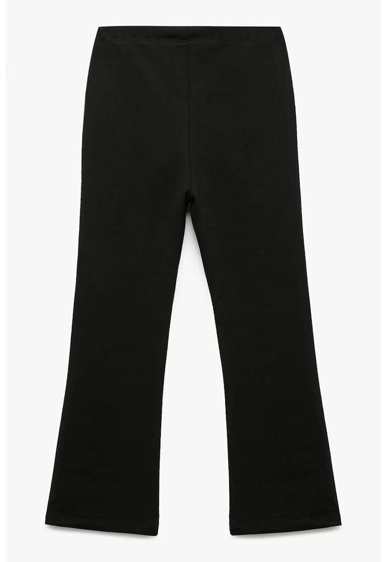 KOTON Colanti uni bootcut - Negru