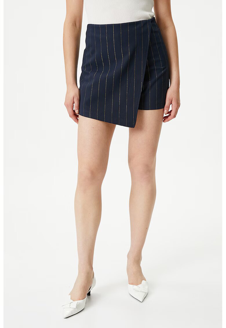 KOTON Fusta-pantalon cu dungi - Bleumarin