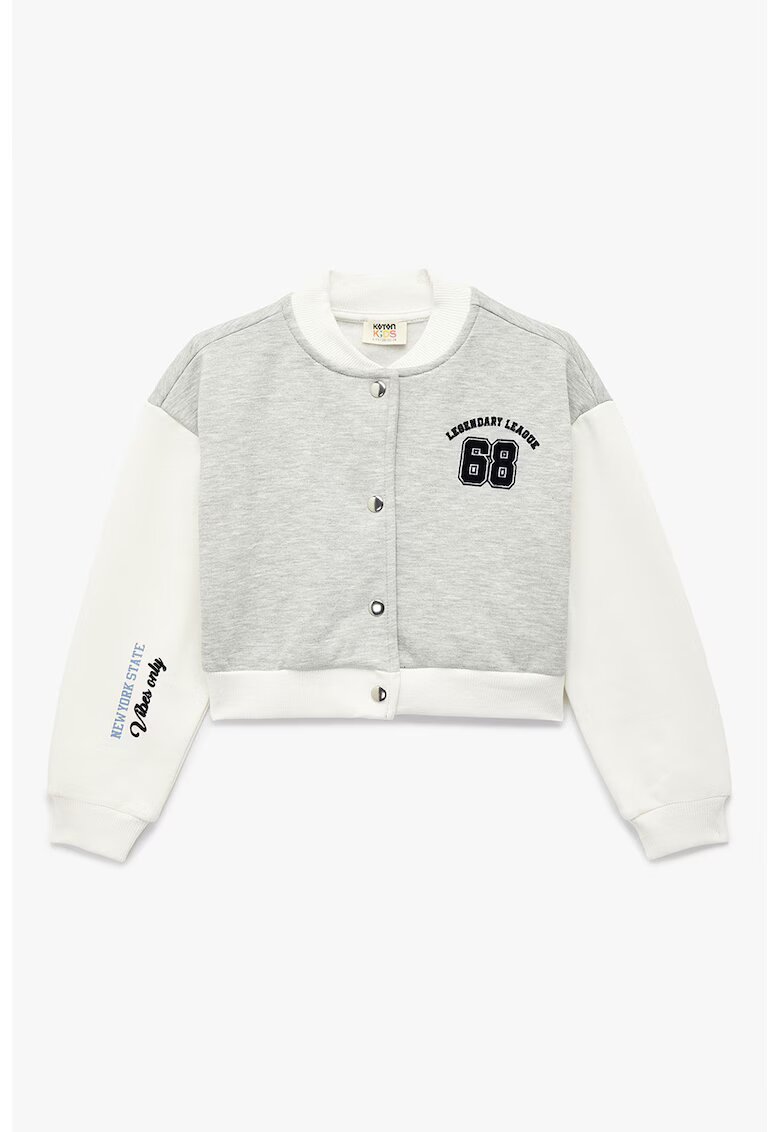 KOTON Jacheta varsity crop - Alb