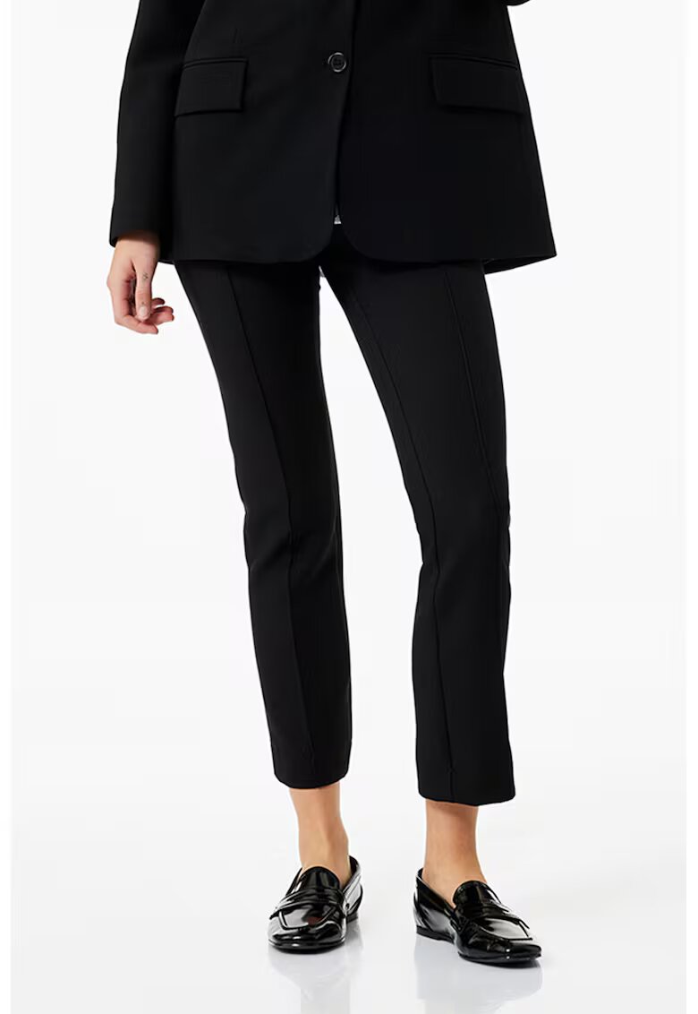KOTON Pantaloni cigarette crop - Negru