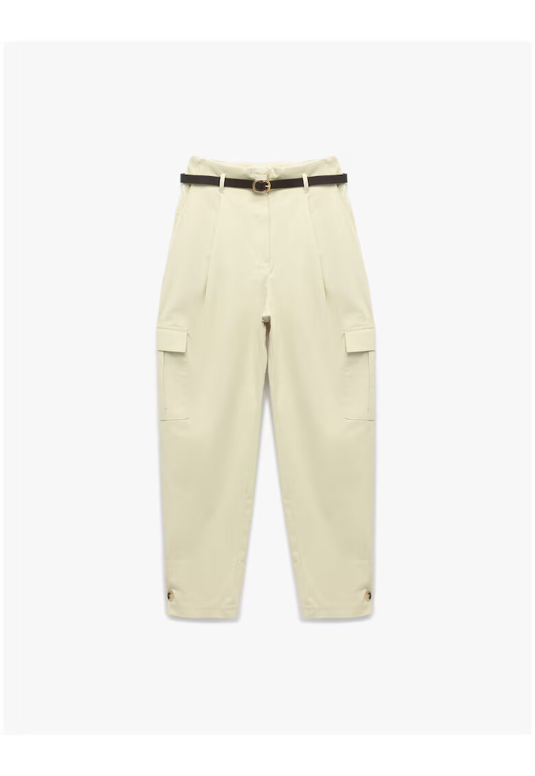 KOTON Pantaloni conici cargo - Kaki