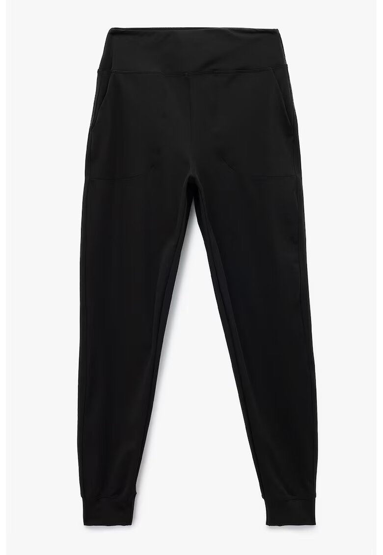 KOTON Pantaloni conici cu striatii - Negru