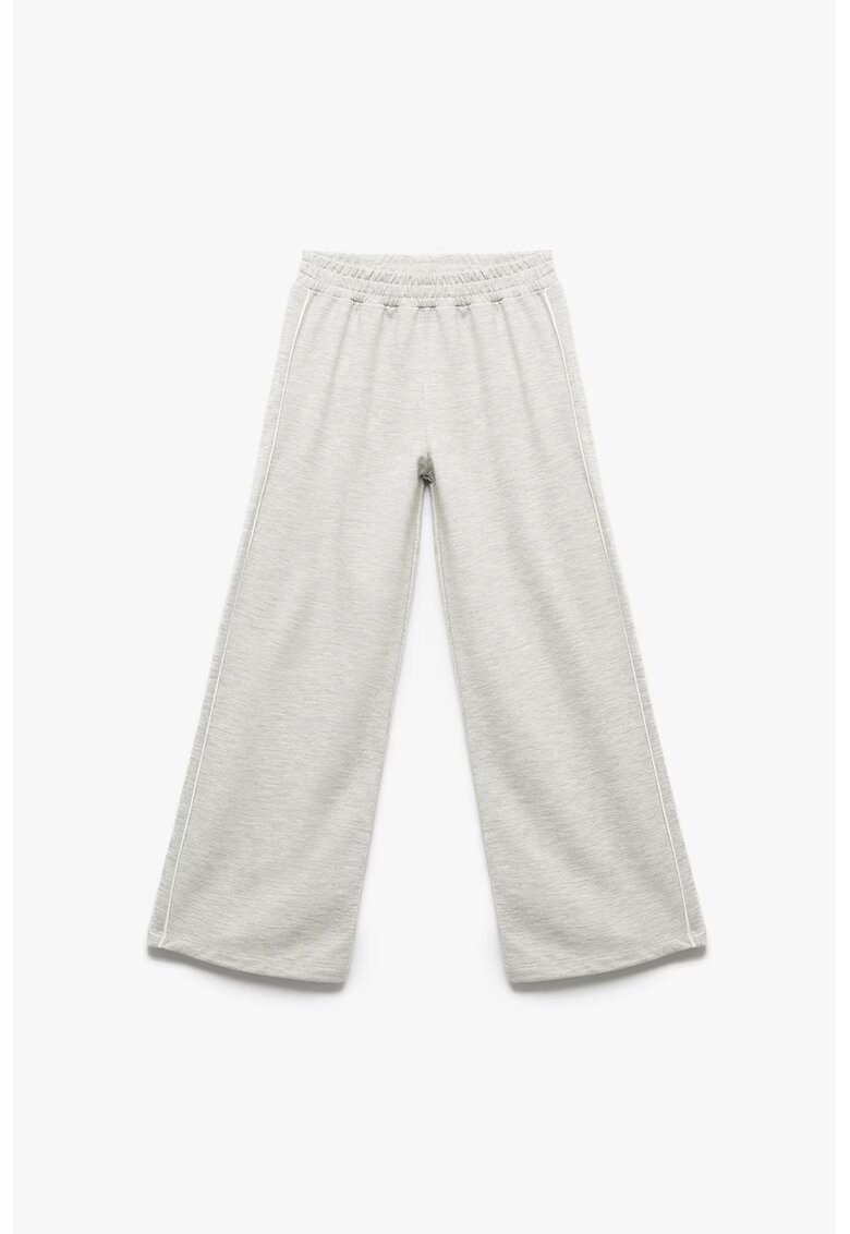 KOTON Pantaloni de trening cu croiala ampla si talie elastica - Gri deschis melange