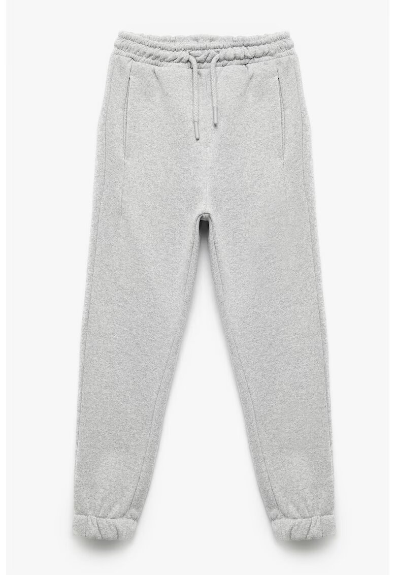 KOTON Pantaloni de trening cu snur elastic - Gri deschis melange