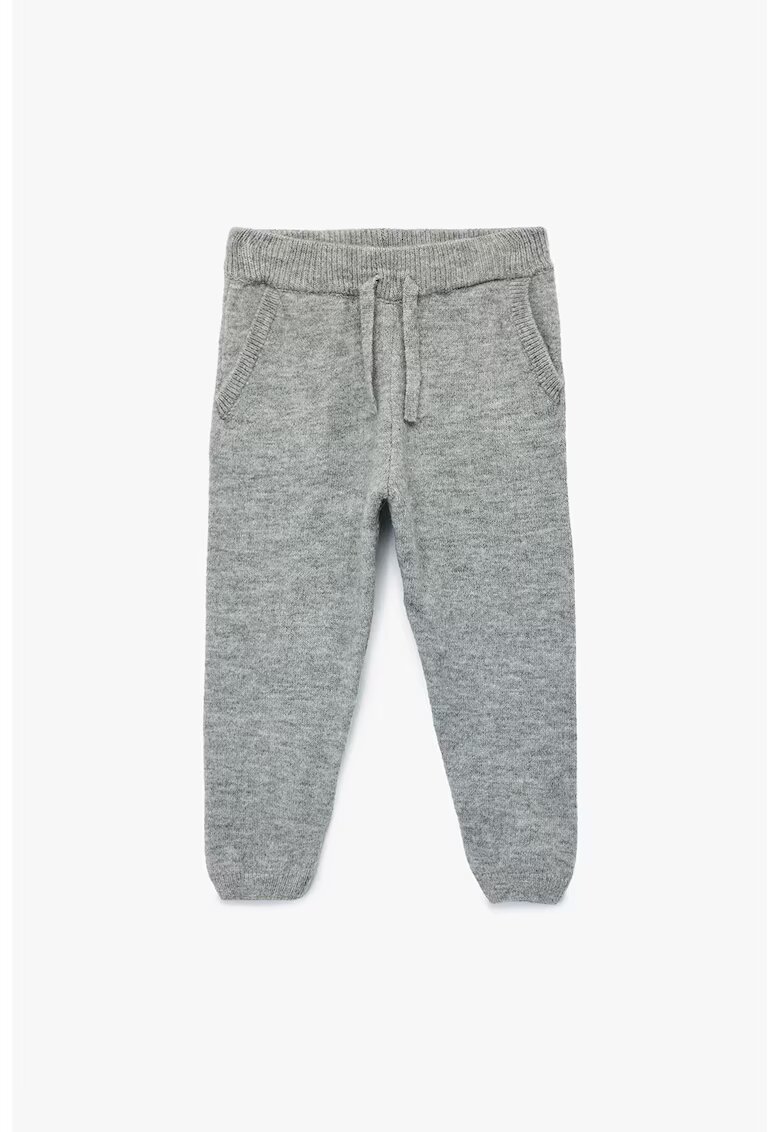 KOTON Pantaloni de trening din tricot cu buzunare oblice - Gri