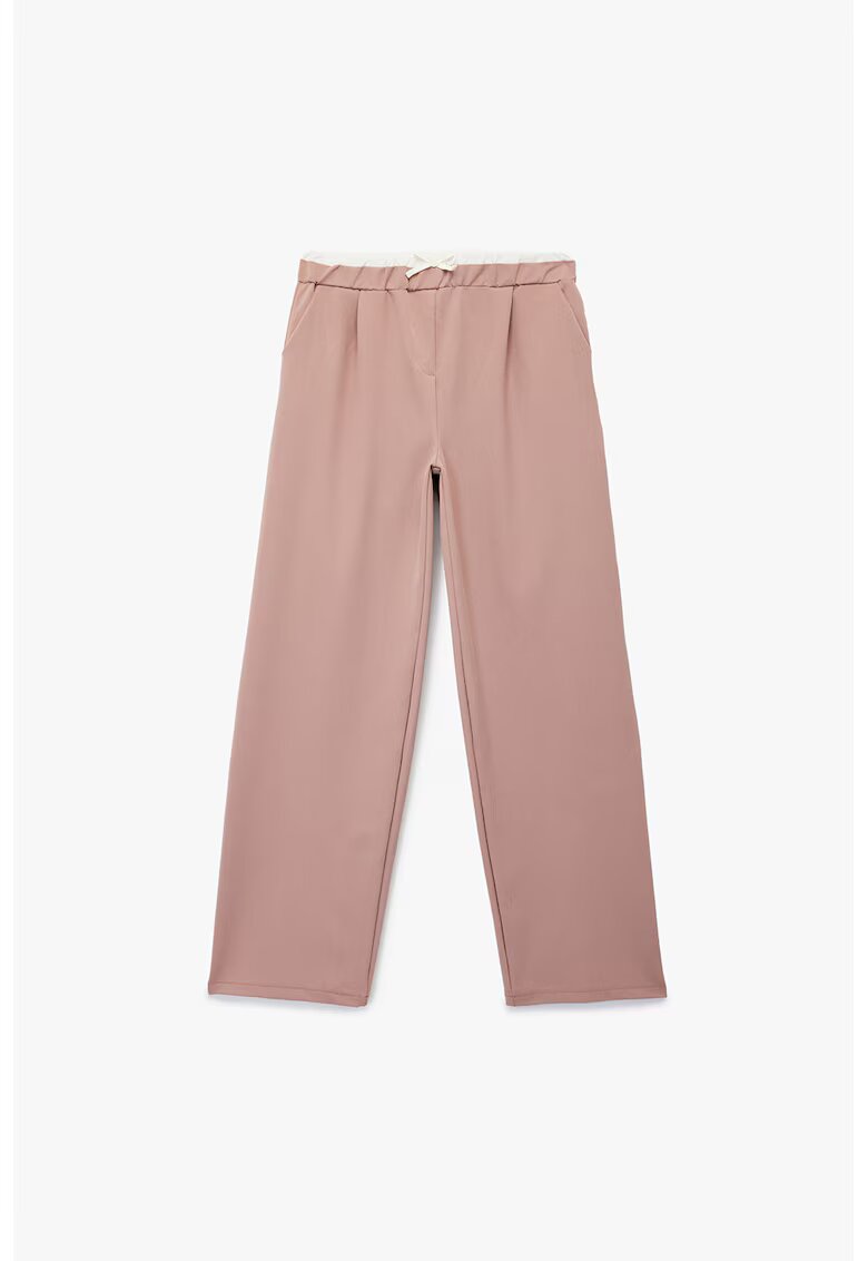 KOTON Pantaloni drepti cu buzunare - Roz prafuit