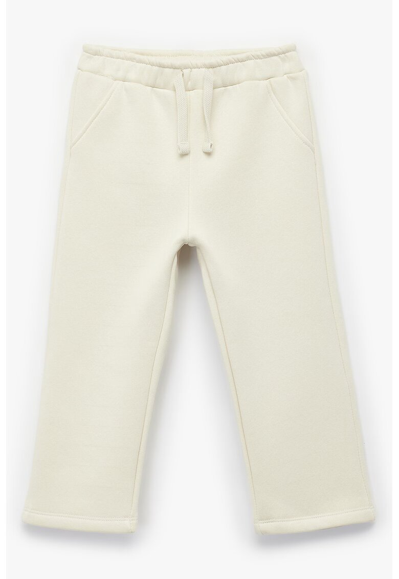 KOTON Pantaloni drepti cu snur - Bej deschis