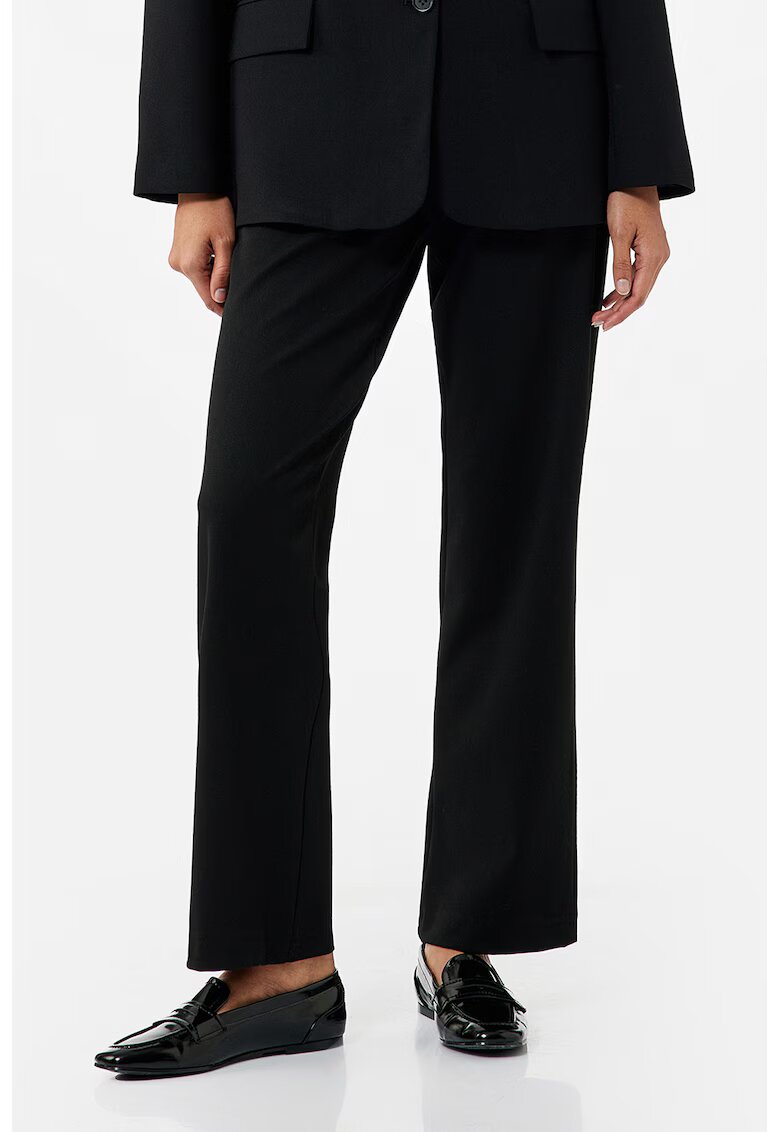 KOTON Pantaloni drepti cu talie inalta - Negru