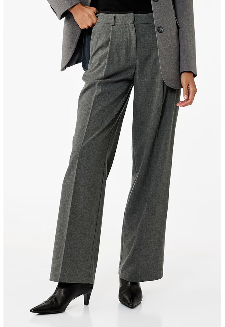 KOTON Pantaloni drepti eleganti - Gri inchis