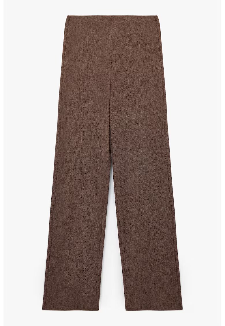 KOTON Pantaloni drepti texturati - Maro