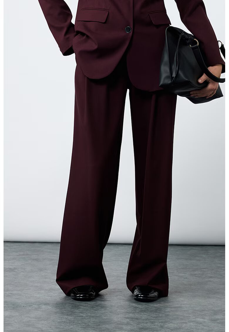 KOTON Pantaloni eleganti evazati - Visiniu