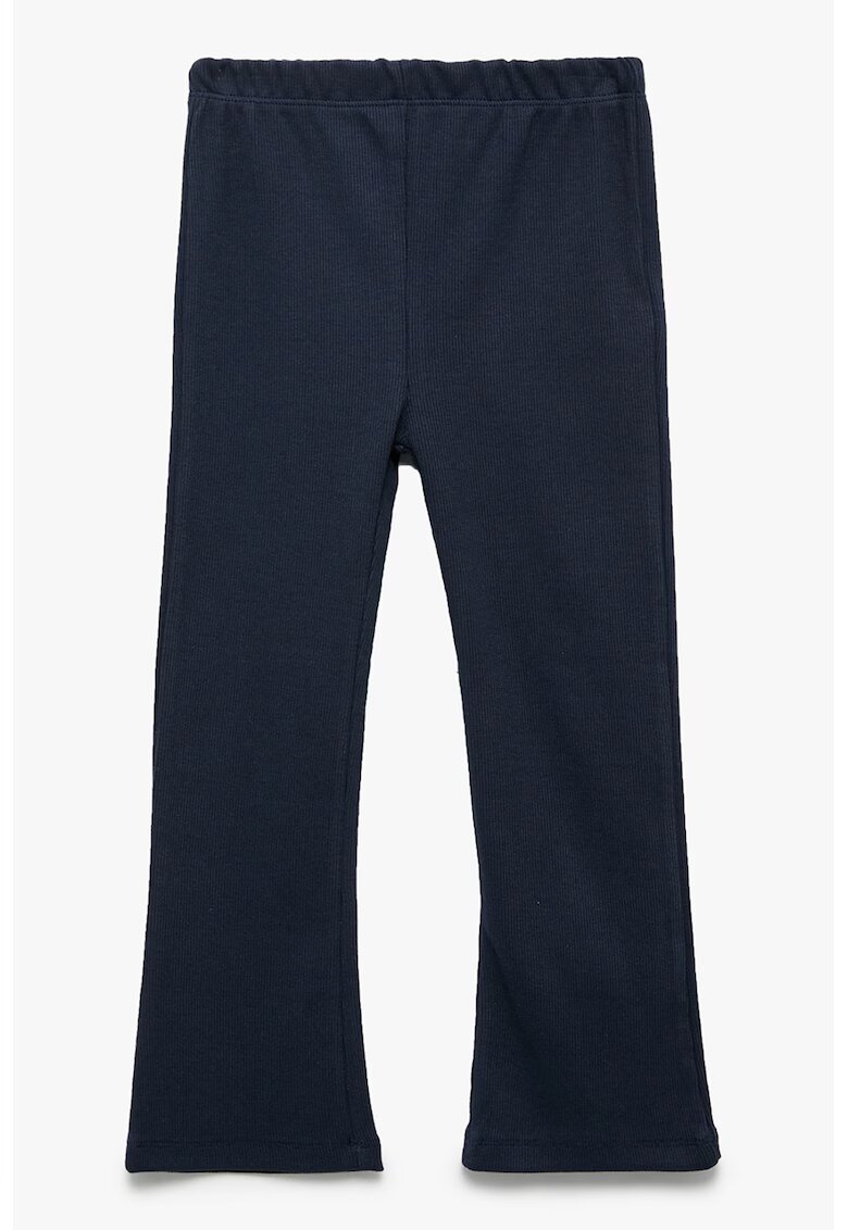 KOTON Pantaloni evazati cu banda elastica - Bleumarin