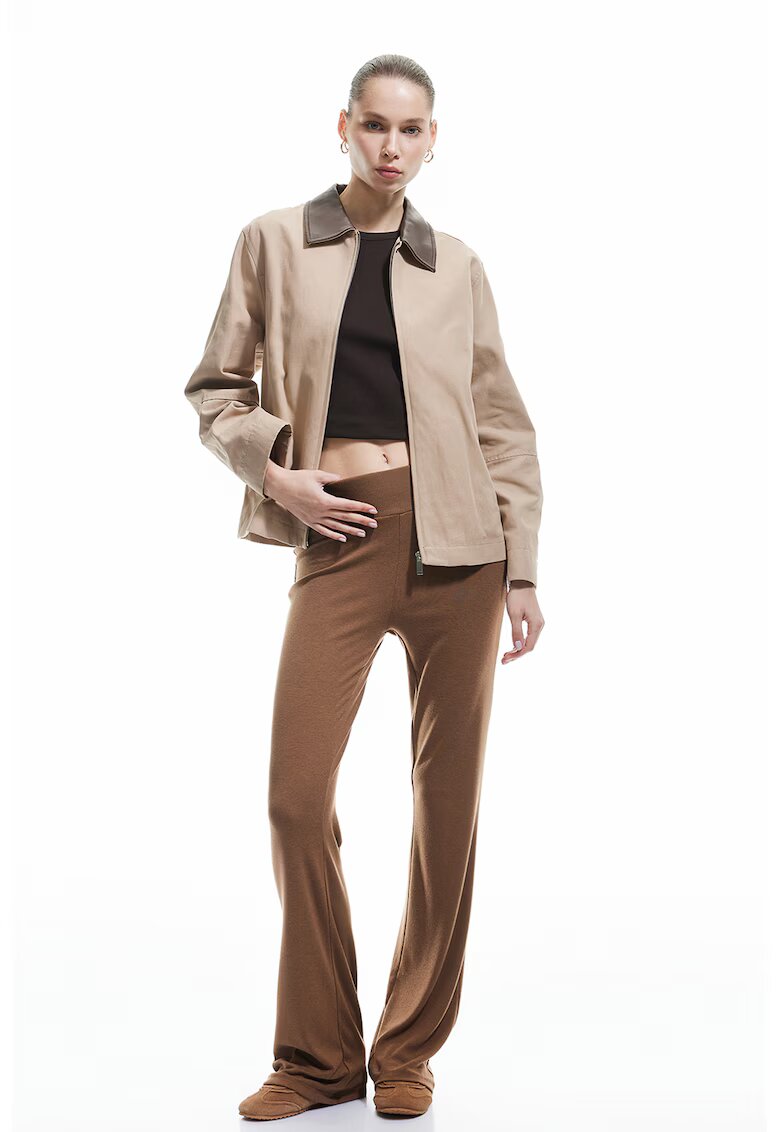 KOTON Pantaloni lungi relaxed fit - Maro inchis