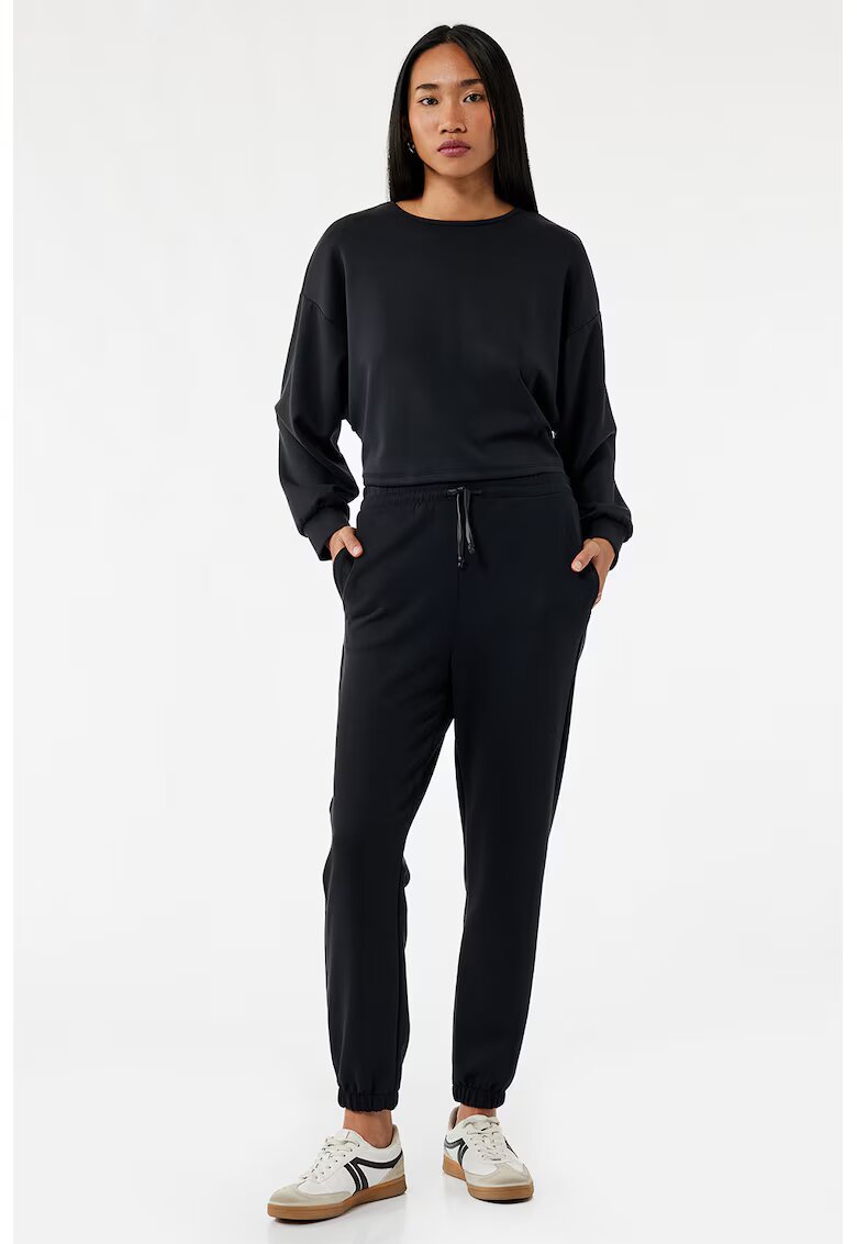 KOTON Pantaloni relaxed fit din amestec de modal - Negru