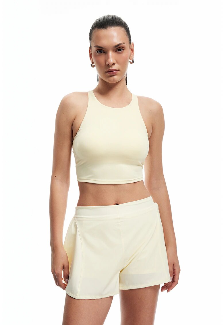KOTON Pantaloni scurti cu talie elastica - Crem